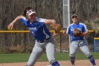 Softball vs Babson  Wheaton College Softball vs Babson College. - Photo by Keith Nordstrom : Wheaton, Softball, Babson, NEWMAC